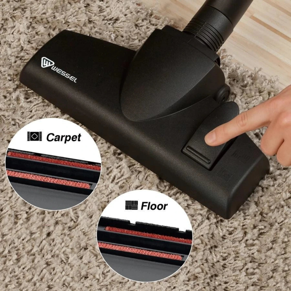 Akitas C5 2000W Bagged Lightweight Vacuum Cleaner