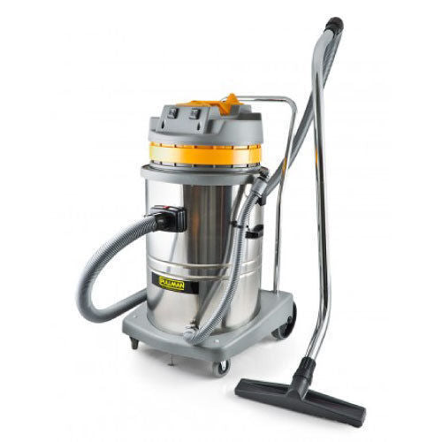 Pullman CB60-SS 60L Two Motor Stainless Steel Wet and Dry Commercial Vacuum Cleaner