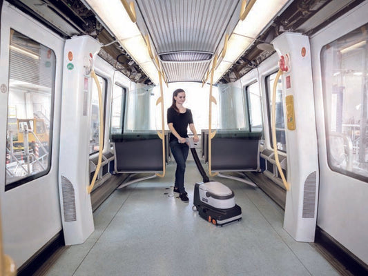 Nilfisk SC250 Battery Scrubber Dryer Sweeper Compact Walk Behind