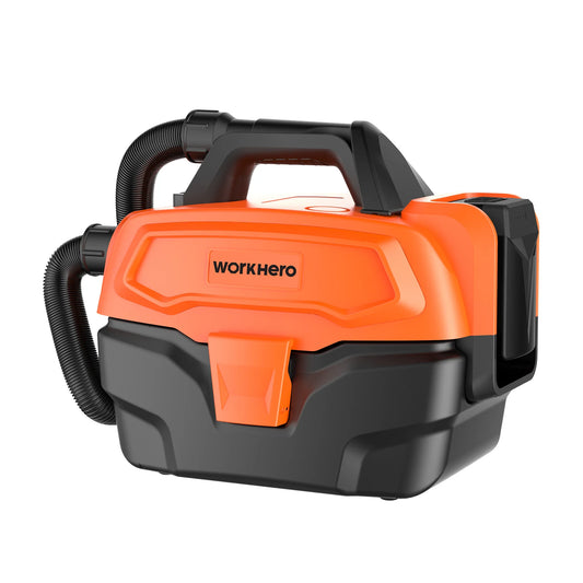 Work Hero Tradie Cordless Commercial Wet & Dry Portable Vacuum cleaner with Blower
