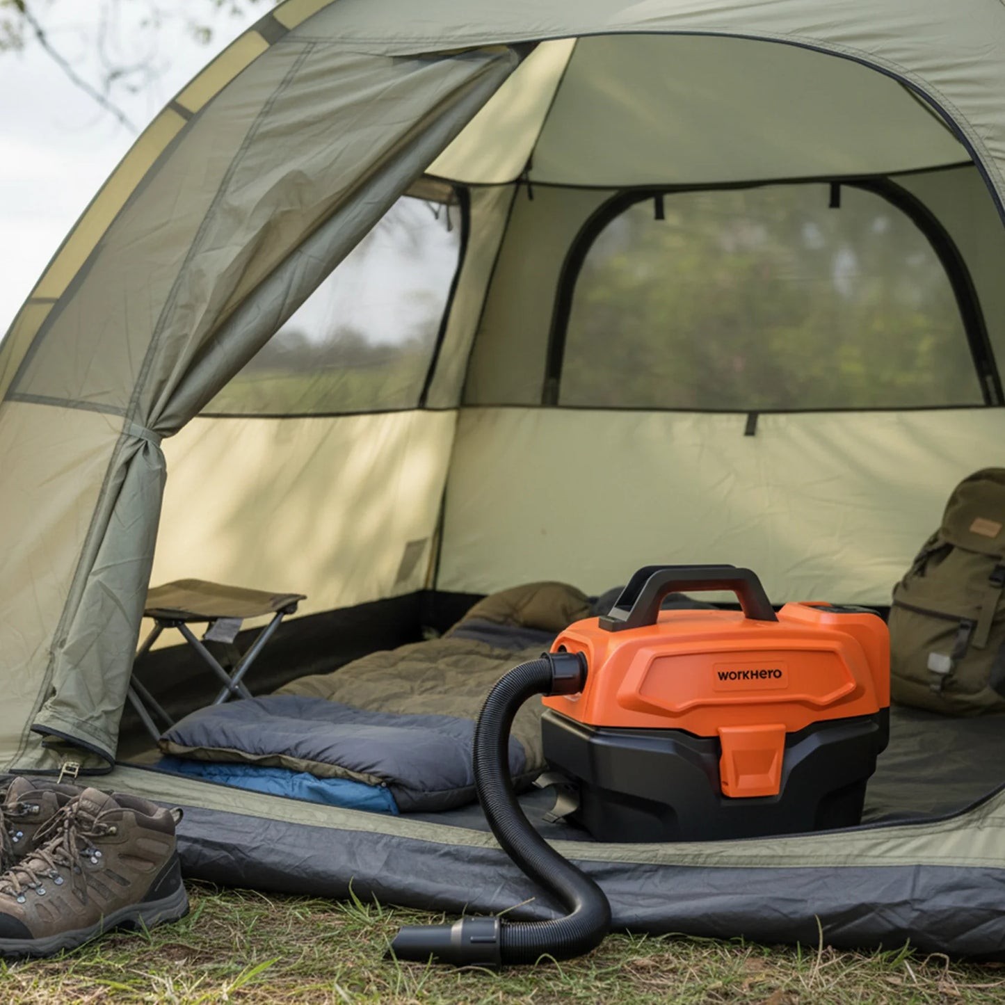 Work Hero Tradie Cordless Commercial Wet & Dry Portable Vacuum cleaner with Blower