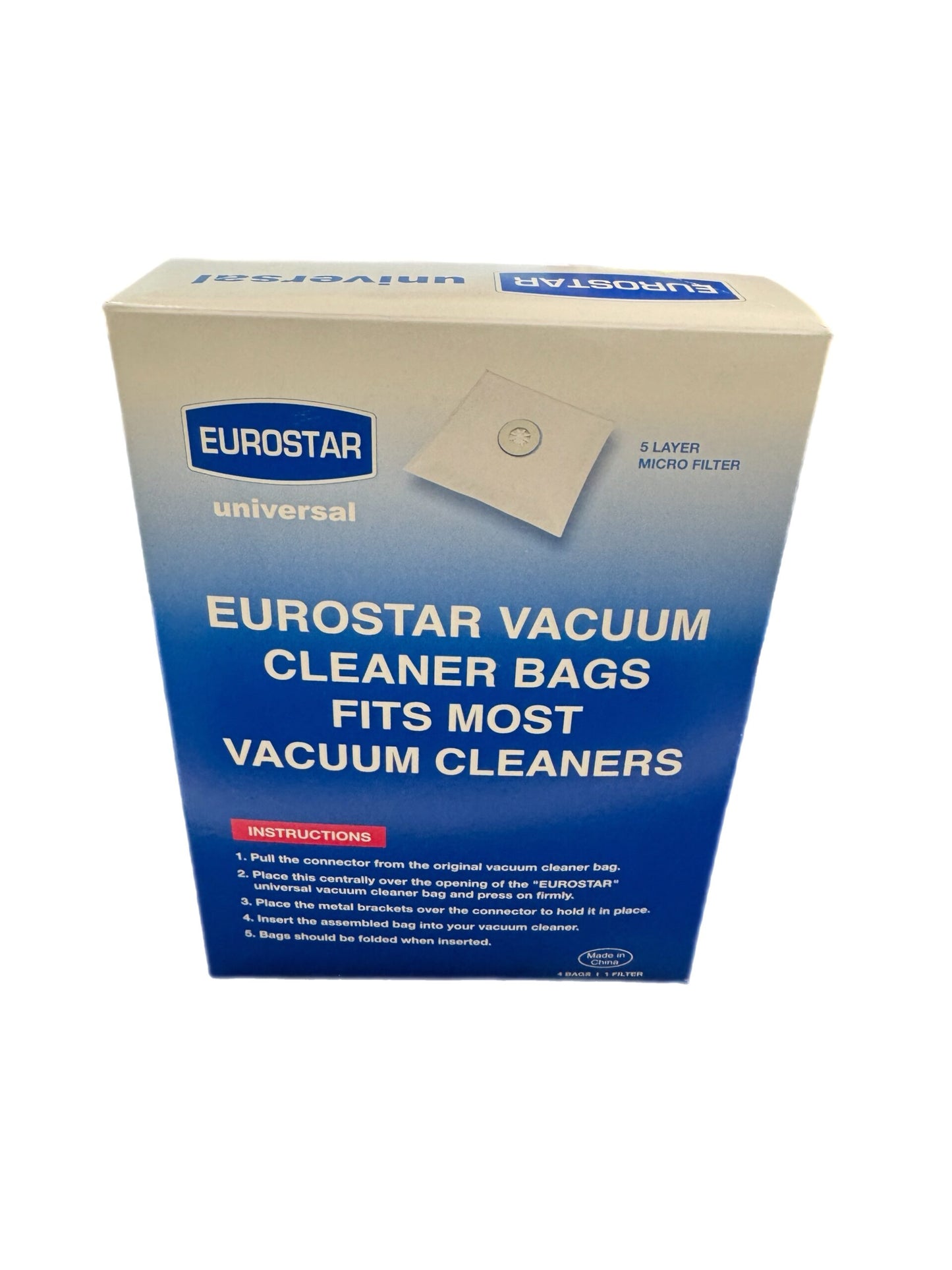 8 Universal Unifit Bags Fits Most vacuum cleaners using collar from your old bag