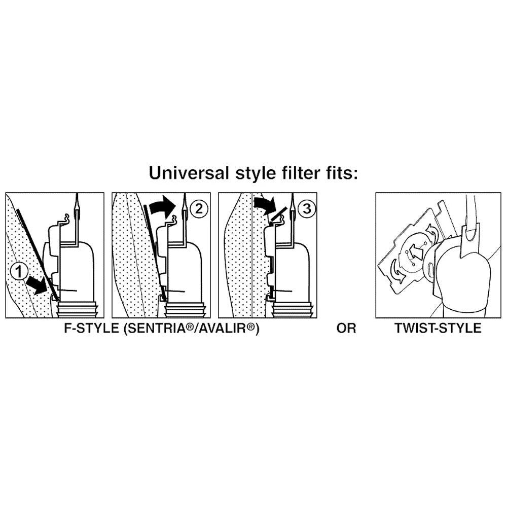 F Style Synthetic Vacuum Cleaner Bags (10 Pack) For Kirby Avalir, Sentria & G Series