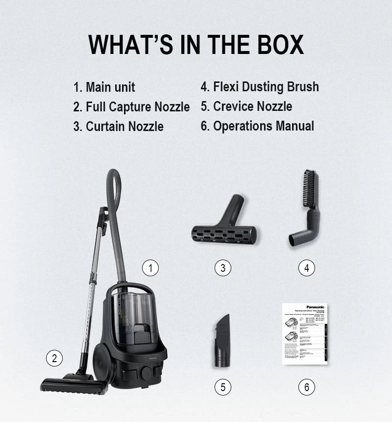 Panasonic 2000W Bagless Cyclonic Vacuum Cleaner MC-CL605