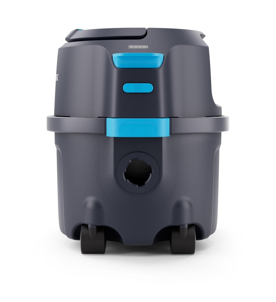 Nilfisk VP500 cordless battery powered commercial vacuum cleaner 90 minutes runtime