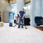 Nilfisk VP500 cordless battery powered commercial vacuum cleaner 90 minutes runtime