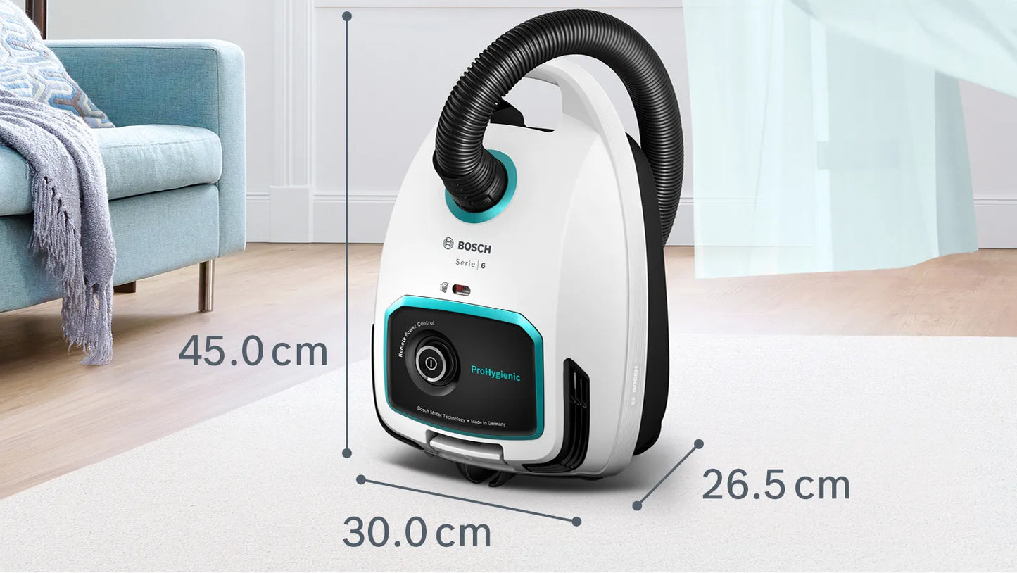 Bosch Series 6 Bagged Vacuum Cleaner ProHygienic BGL6HYGAU Made in Germany