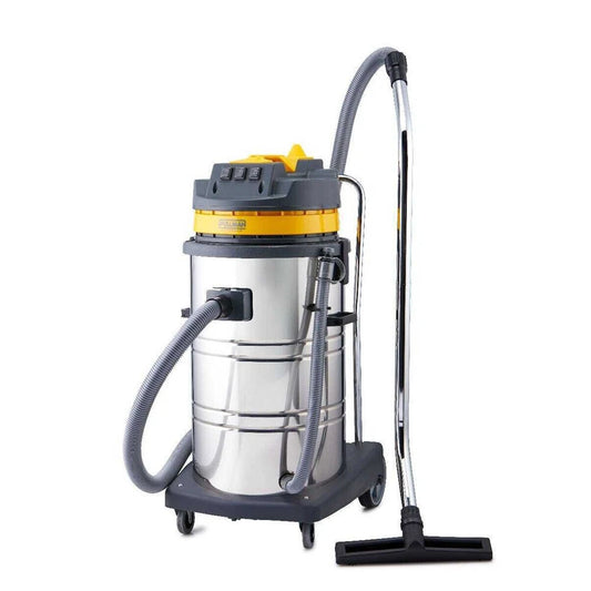 Pullman CB80-SS CB80SS 80L Three Motor Stainless Steel Wet and Dry Commercial Vacuum Cleaner