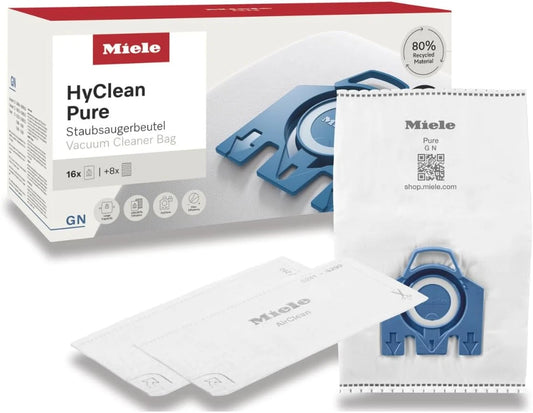Genuine Miele GN HyClean 3D XXL 16 vacuum cleaner bags 8 Filters