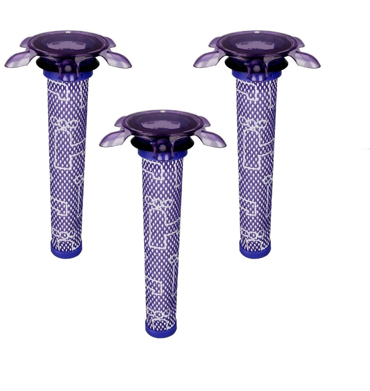 3 Washable Star Shape Filters For Dyson V7 & V8 Models