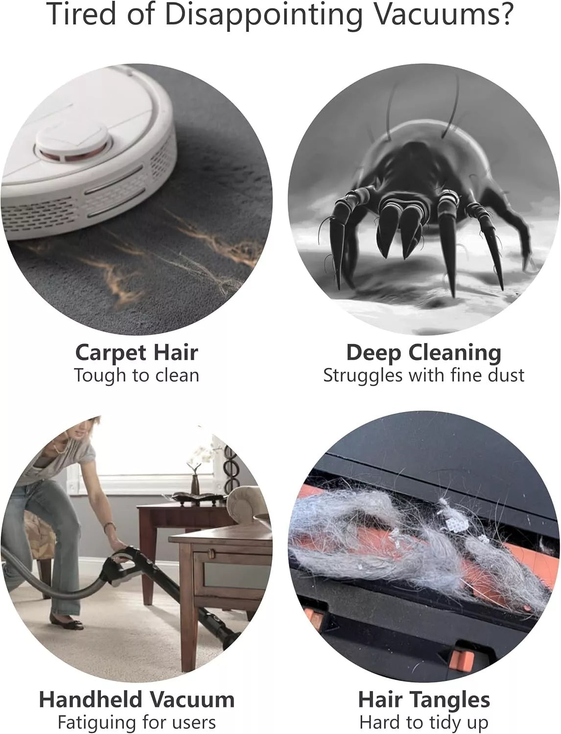 UBPET V10 22000 Pa Cyclone Robot Vacuum Cleaner, Designed for Pet Hair