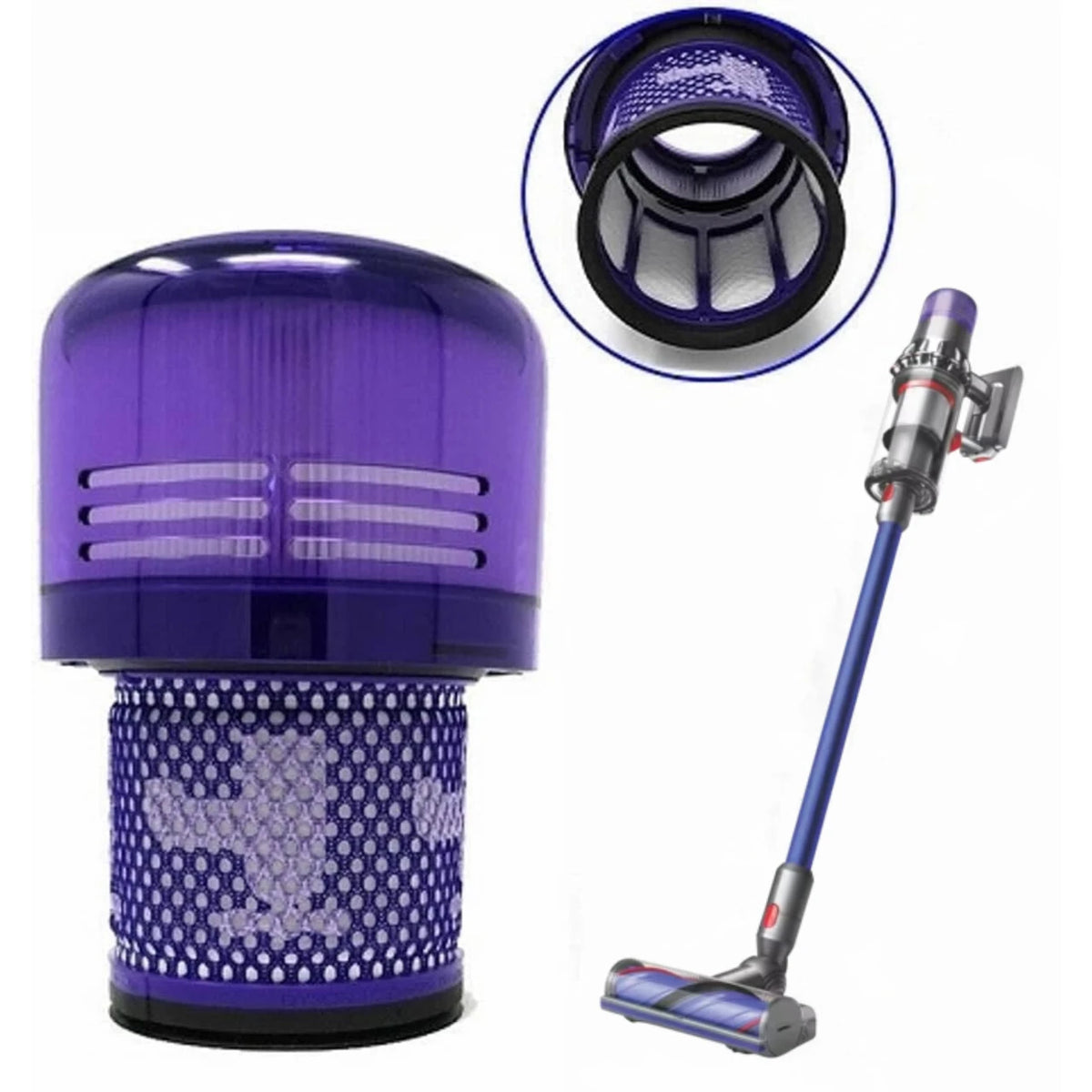 HEPA Filter 4 pack For Dyson V11 (SV14, SV15) Stick Vacuum Cleaners