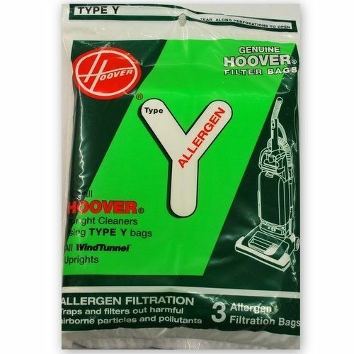 6 x Genuine Hoover Type Y Vacuum Cleaner Bags Suit All Hoover WindTunnel Upright