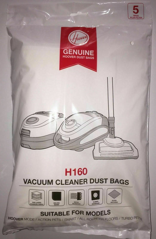 10 Genuine Hoover Mode Action Pets Smart All Rounder Turbo Pets Vacuum Cleaner Bags