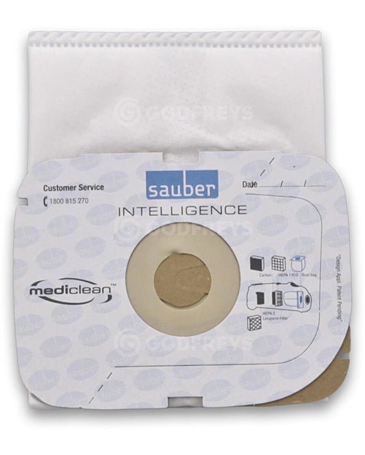 4 Genuine Sauber Vacuum Cleaner Bags SI200 Classic SC100 Intelligence Excellence SE-400  SE400