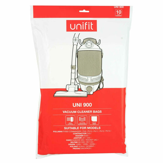 10 Synthetic Vacuum Cleaner Bags Suit Pullman Commander  PV900 Lithium PL950 900 UNI900