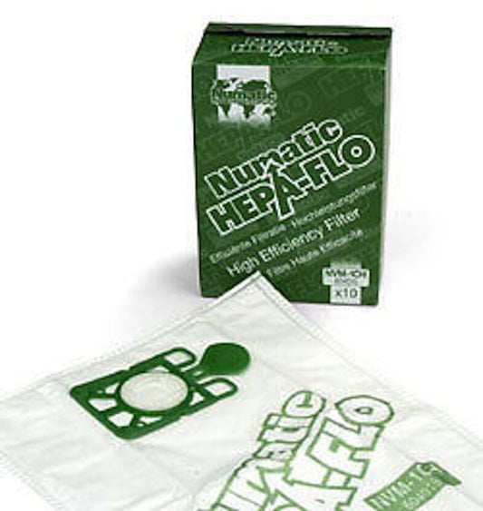 10 Genuine Numatic NVM-1CH HepaFlo Vacuum Cleaner Bags for Henry Junior Hetty James and more