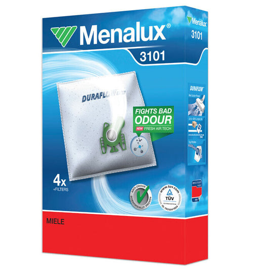 4 x Miele Duraflow High Filtration Synthetic Vacuum Cleaner Bags 3101