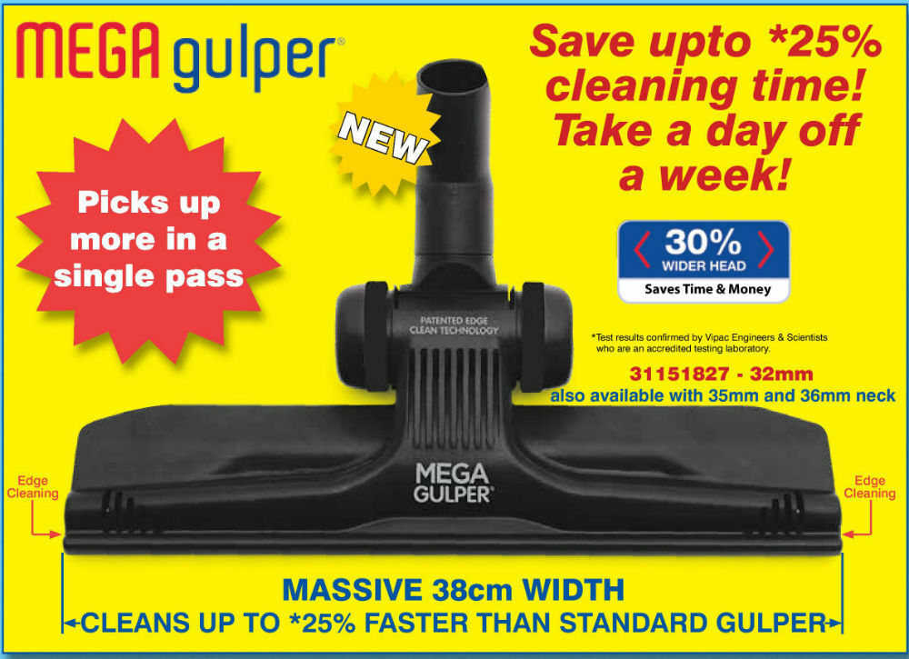 Mega Gulper Vacuum Cleaner Floor Tool 32mm AND 35mm Suits Most Vacuums