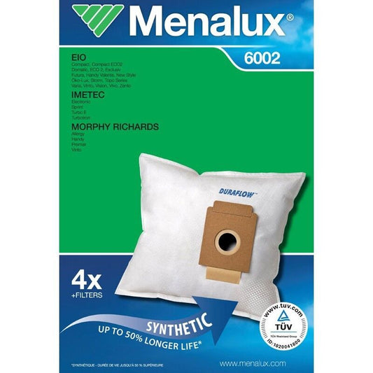 4 Synthetic Vacuum Cleaner Bags Suit Eio Topo Bissell Purepro
